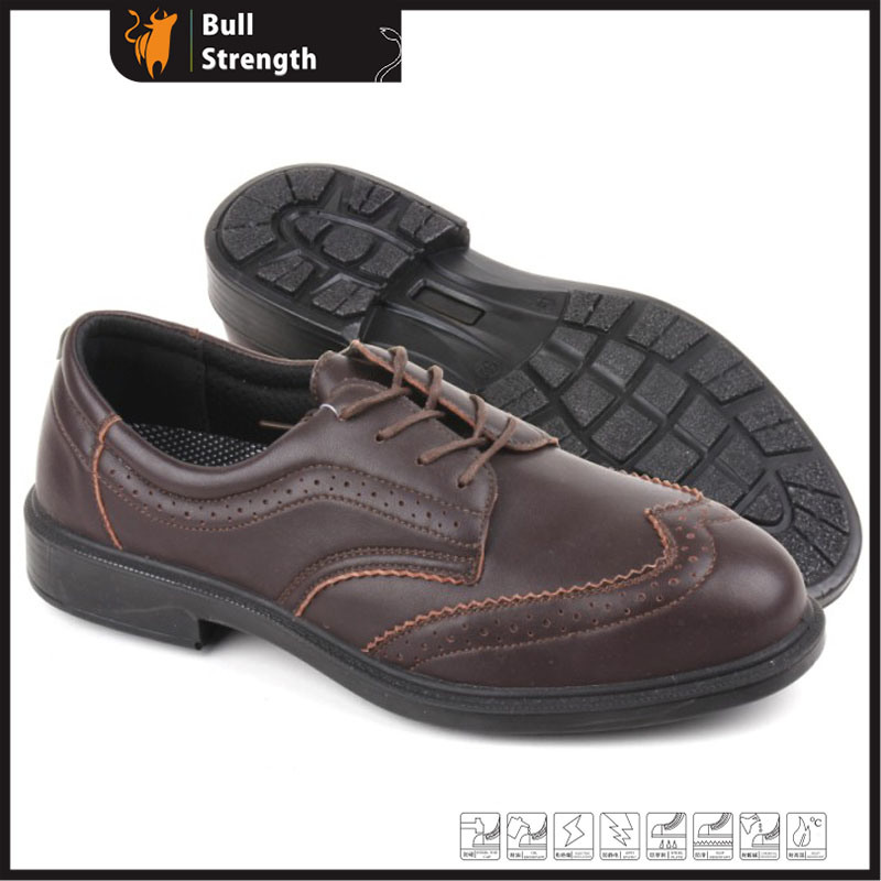 Brown Genuine Leather Low Cut Office Working Shoe (SN5326)