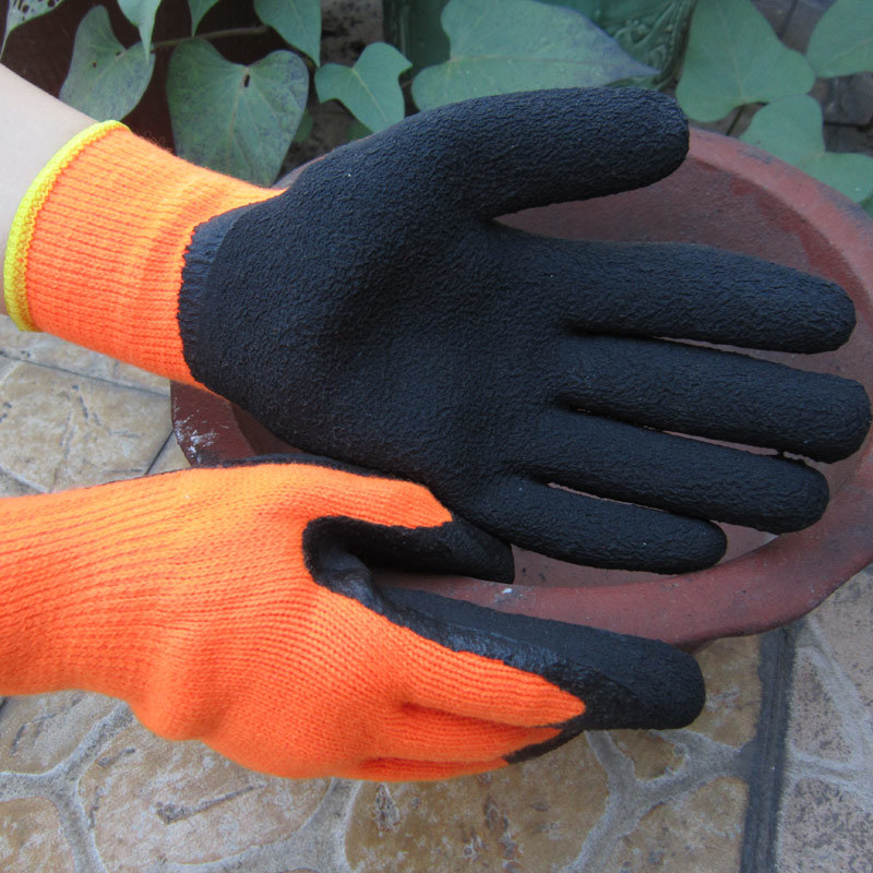 Acrylic Liner Palm Coated Latex Safety Impact Gloves