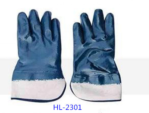 Nitrile  Dipped Glove for Chemical Processing