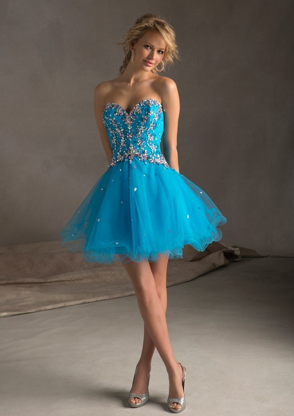 Sweet Heart Beaded Strapless Fashion Style Party Dresses (PAD0011)