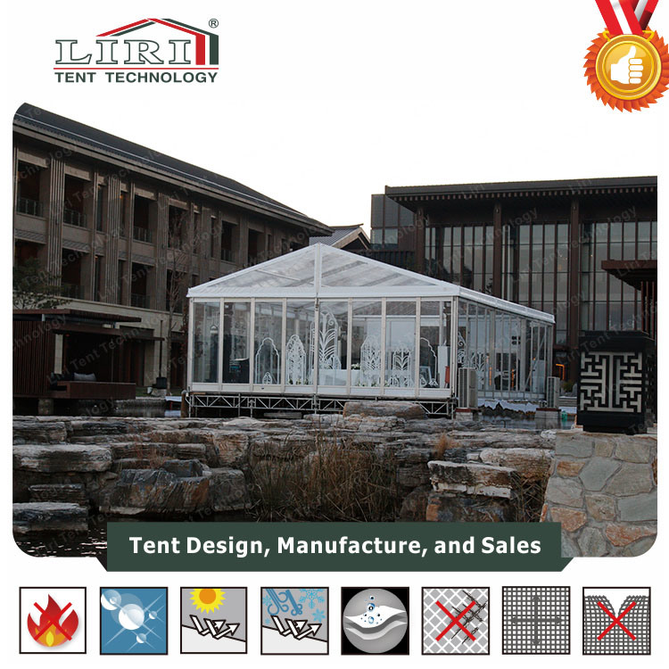 Fire Redartant Big Tent and Festival Tent with Glass Wall