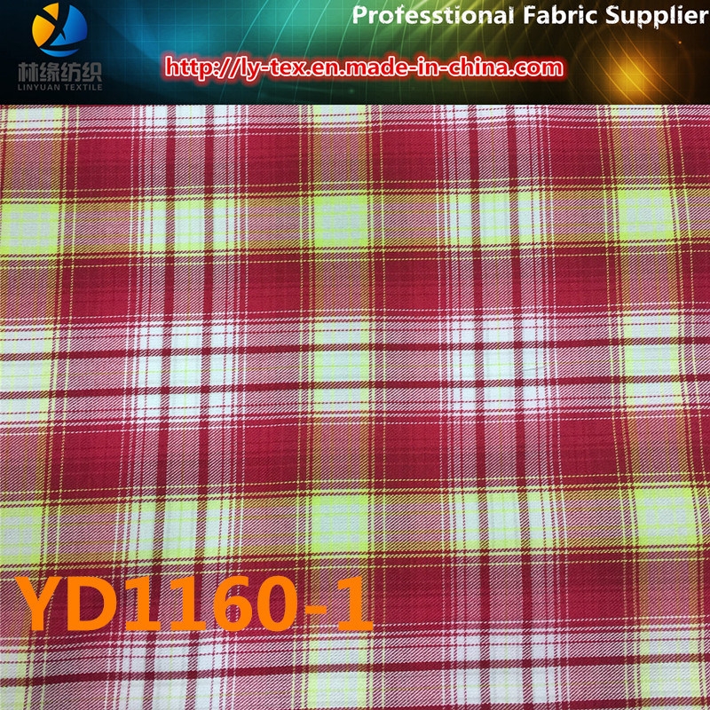 Polyester Shirting Fabric, Yarn Dyed Check Fabric (YD1160)