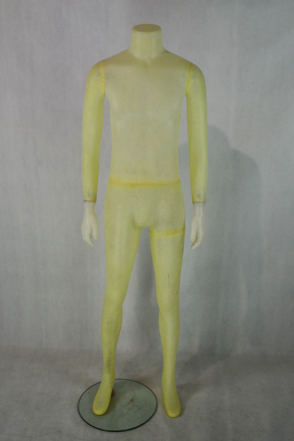 Transparent Male Mannequin Without Head