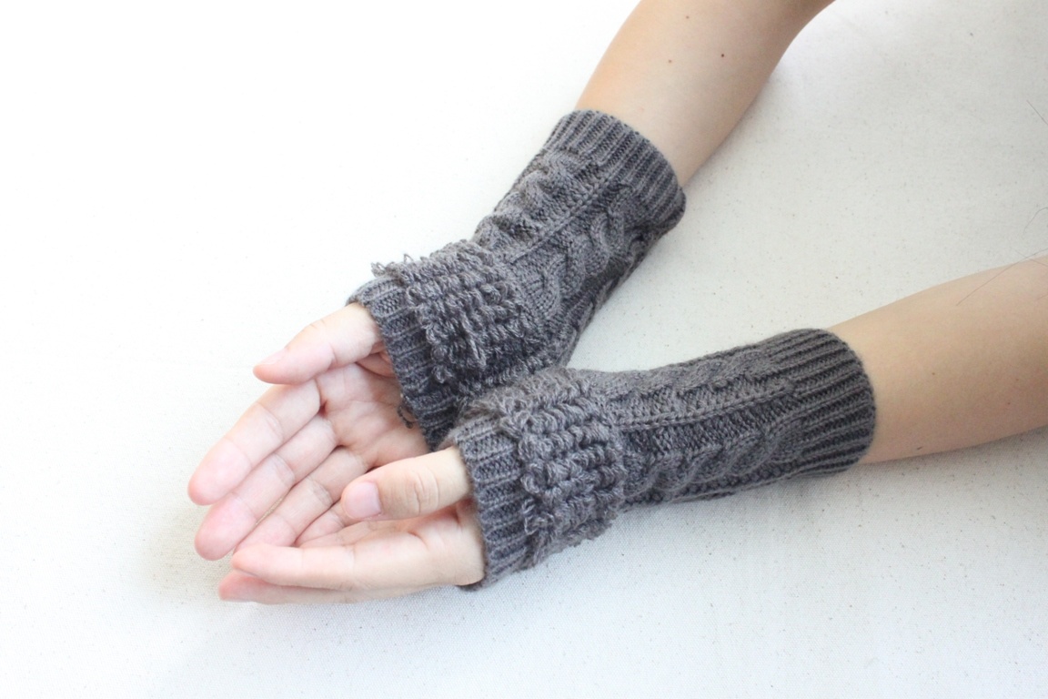 Winter Fashion Beanie Promotional Knitted Gloves