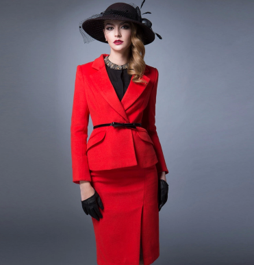 Top-Quality Autumn/Winter Elegant Ladies Office/Hotel/Dinner Business Formal Suits