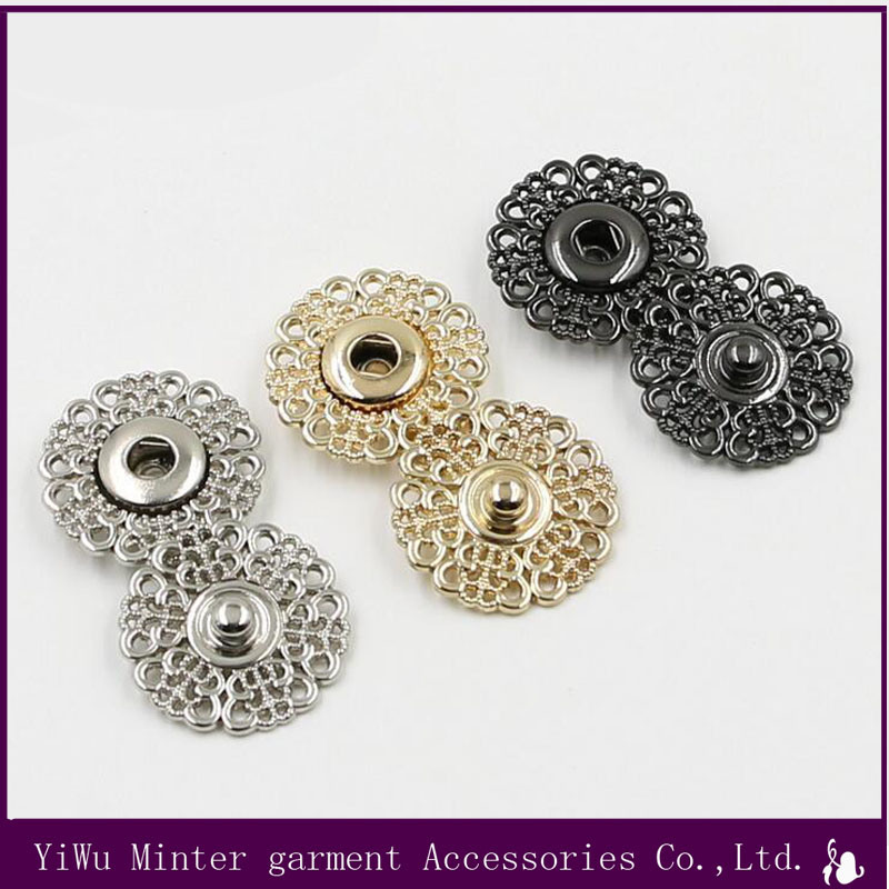 Wholesale Garment Accessories Round Gold Metal Button Sewing for Jeans