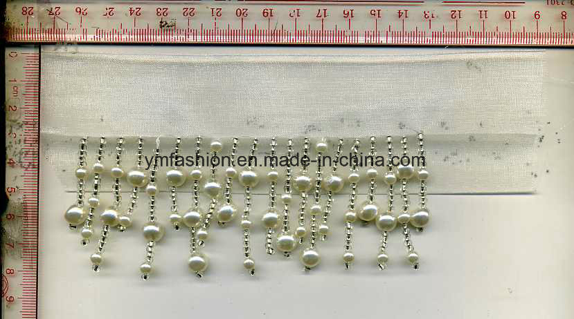 Fashion Lace Trimming with Beads Garment Accessories (J-1261)