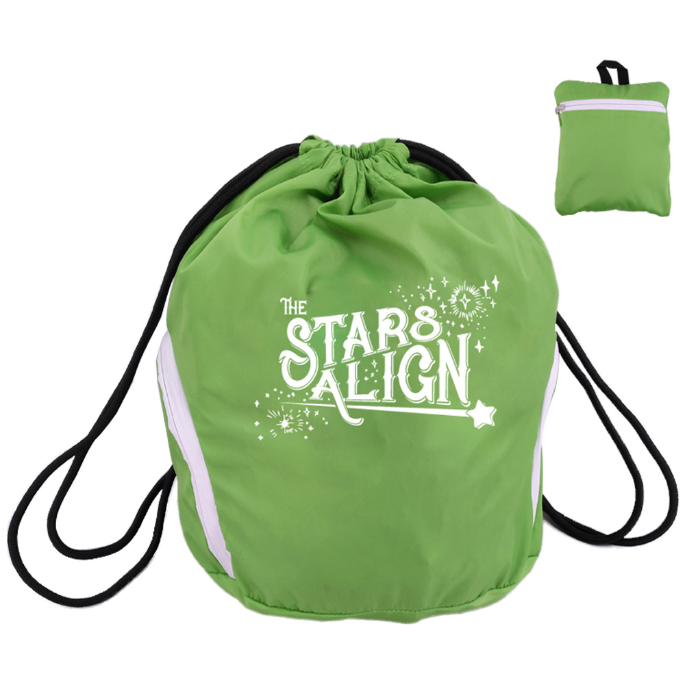 2018 Hot Products Nylon Waterproof Backpack Portable Casual Drawstring Gymsack Bag