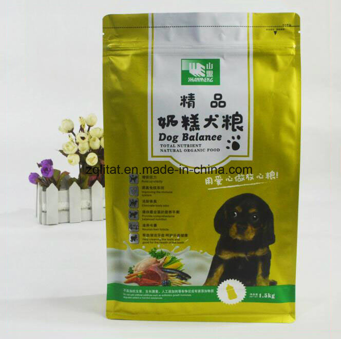 Dog Food Plastic Packaging Bag with Zipper