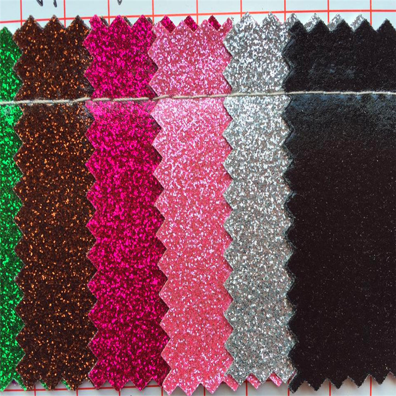 Foiled Glitter PU Leather for Jewelry Box Decoration Hw-864