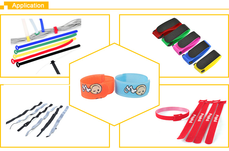New Style Hook and Loop Cable Ties Colorful Fastener Tape