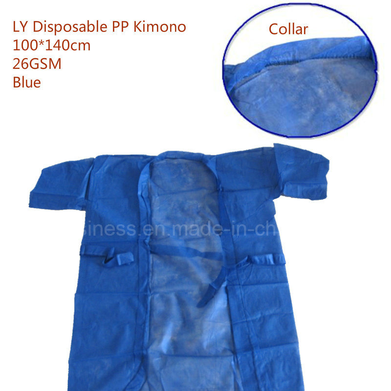 Ly PP/SMS Disposable Sauna Suit, Bath Kimono