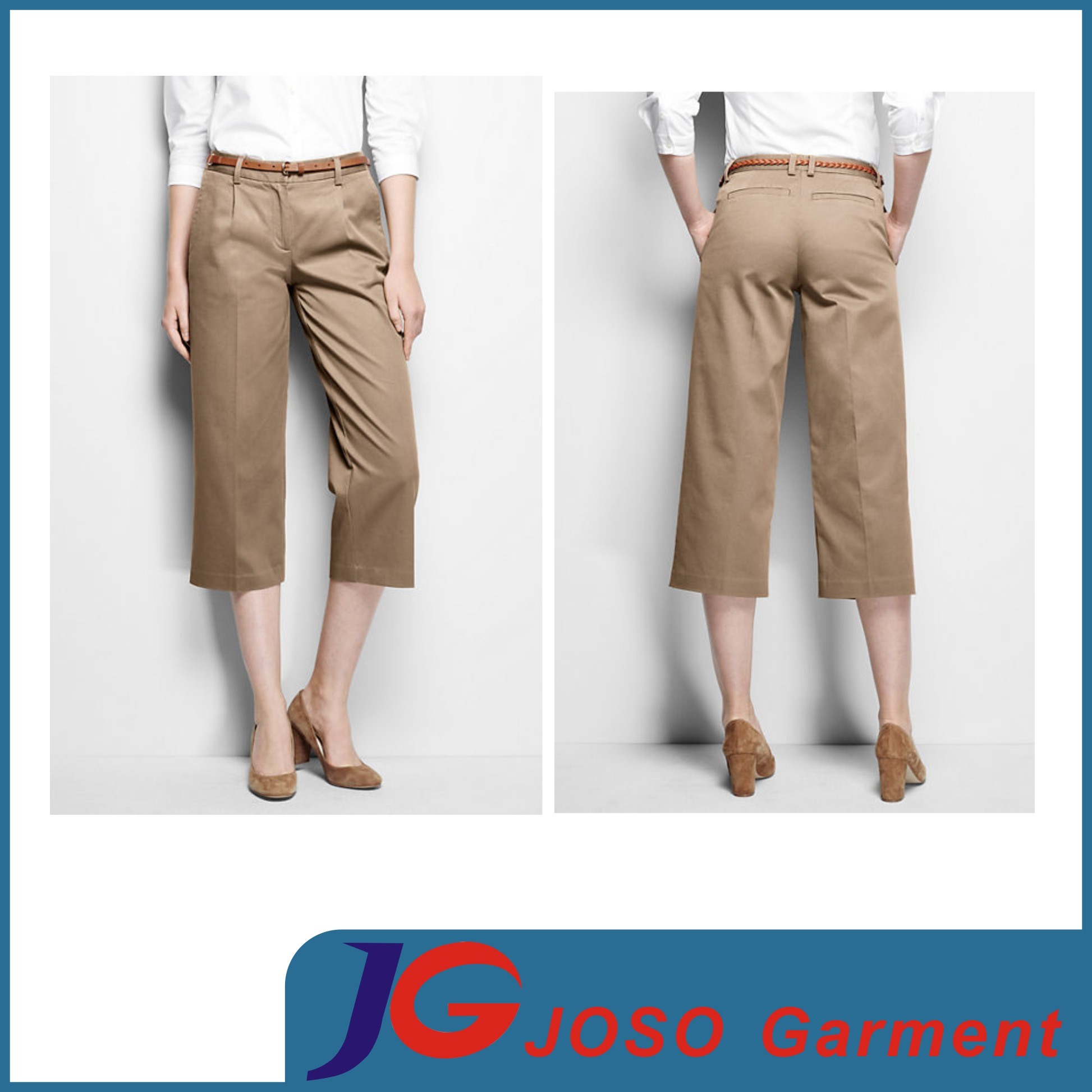 Lady Popular Fashion Short Pants Fit Chino Twill (JC1405)