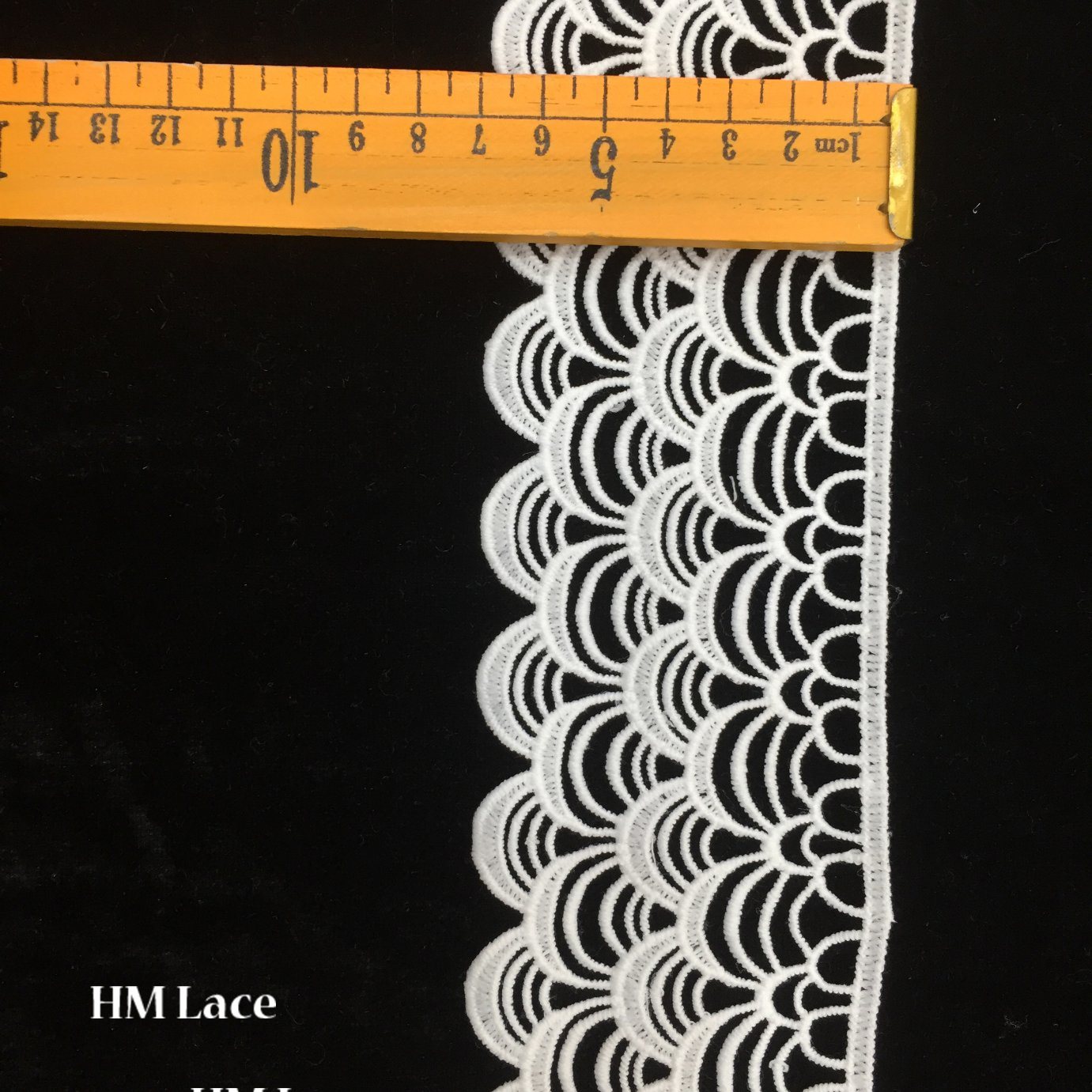 7cm Crocheted Lace Trim DIY Craft Ribbon, Scallop Edge Thick Quality Customized Trimming Lace Hmhb1115