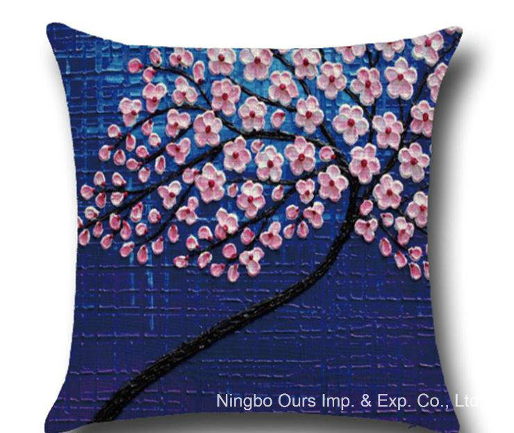 Fabric Seat Cushion /Print Flax Cushion /Car Cushion /Sofa Cushion/Throw Pillow Case