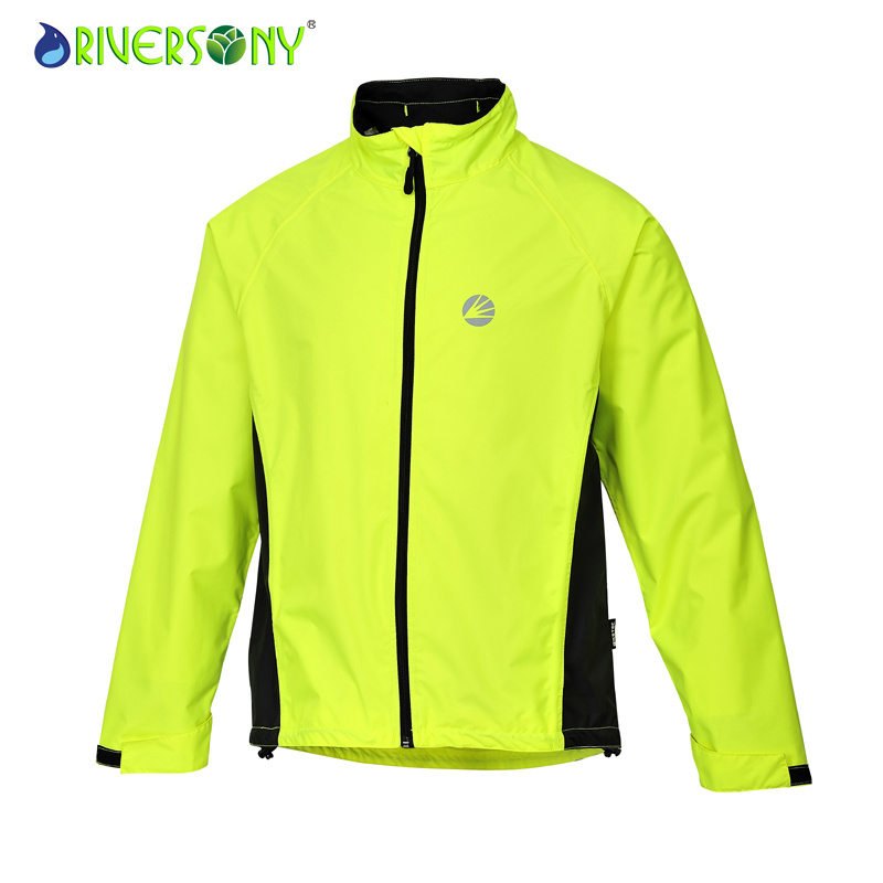 100% Polyester Bicycle Jacket with Nylon Zipper