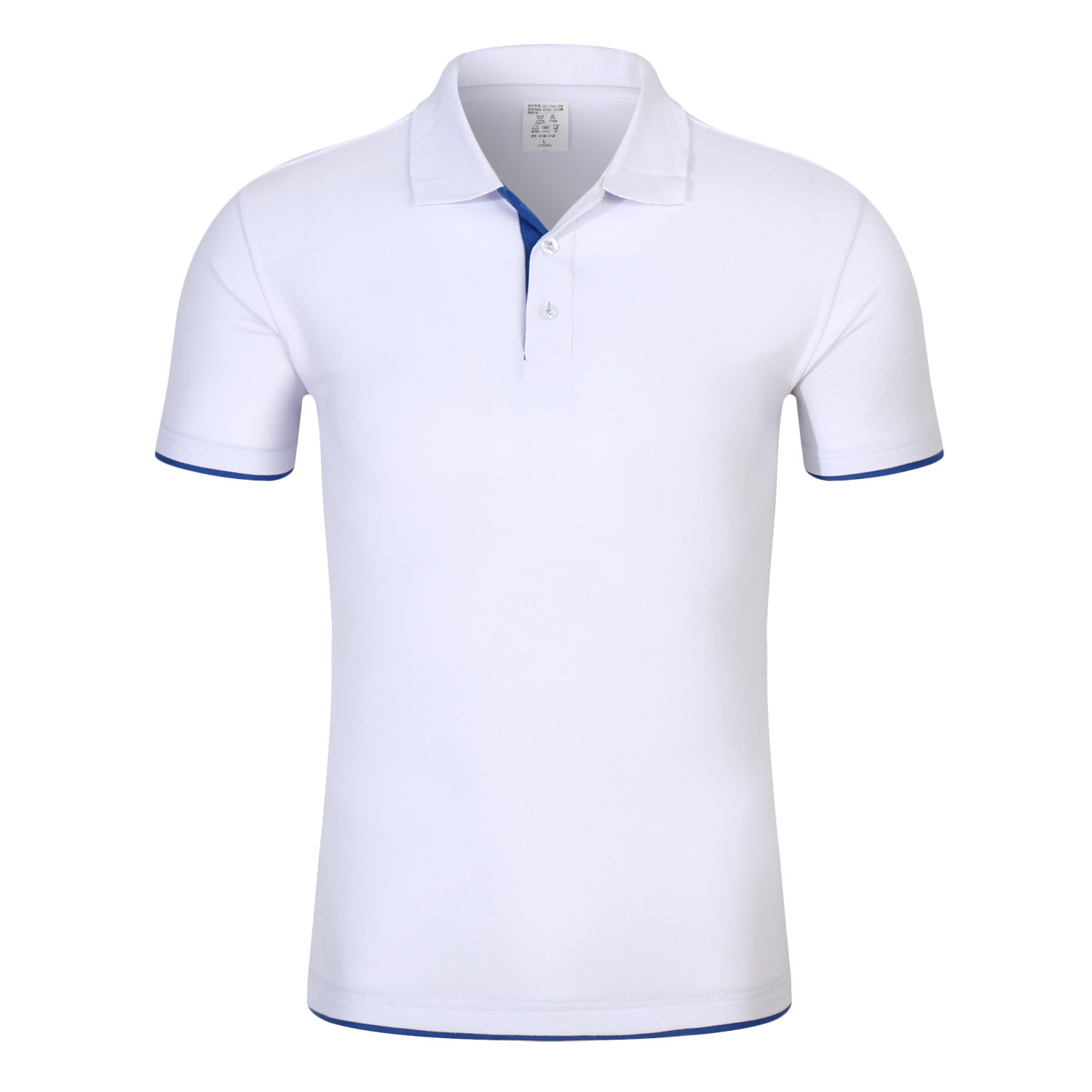 Polo Tshirts in Contrast Colors in Neck/Cuff/Bottom