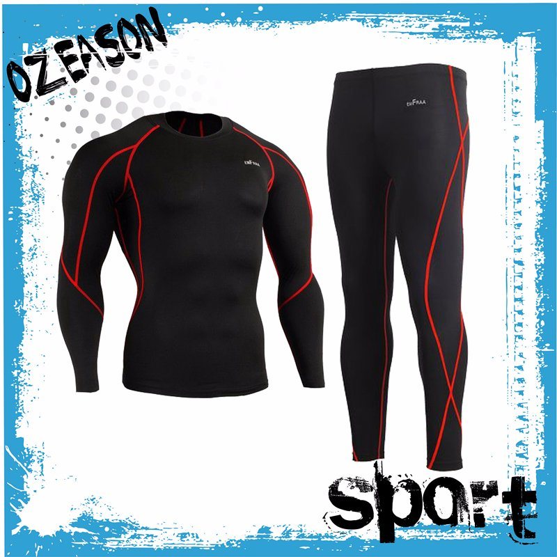 Polyester Spandex Custom Long Sleeve Compression Shirt Compression Tights (CM005)