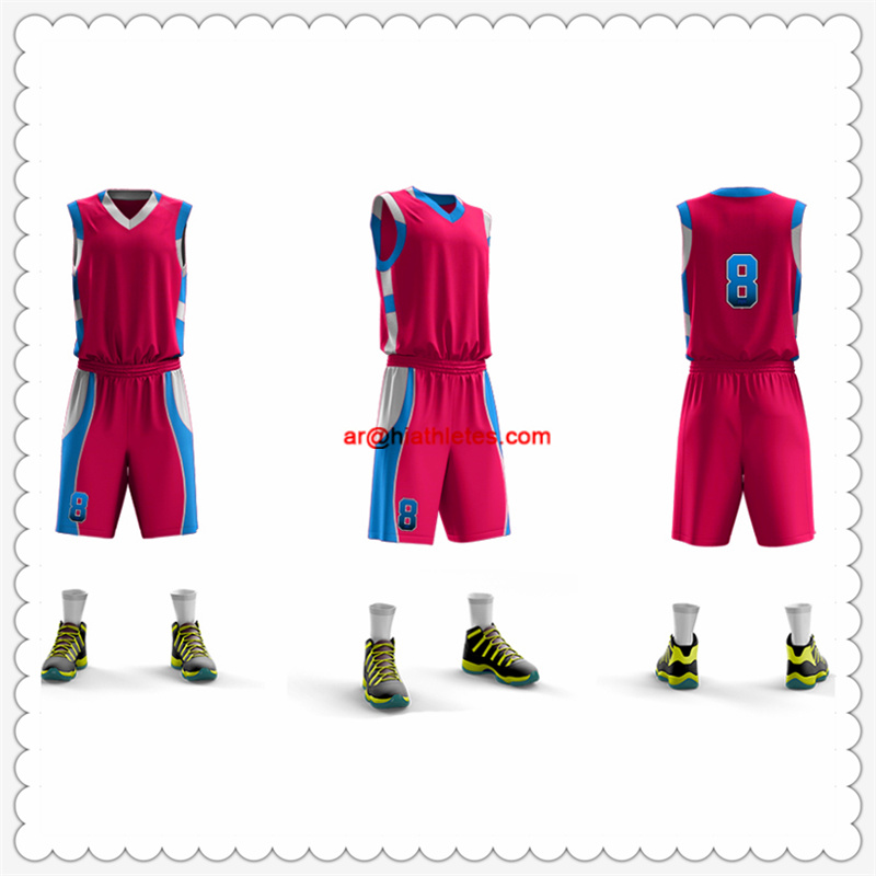 Wholesale Custom Dry Fit Mesh Reversible Basketball Uniform