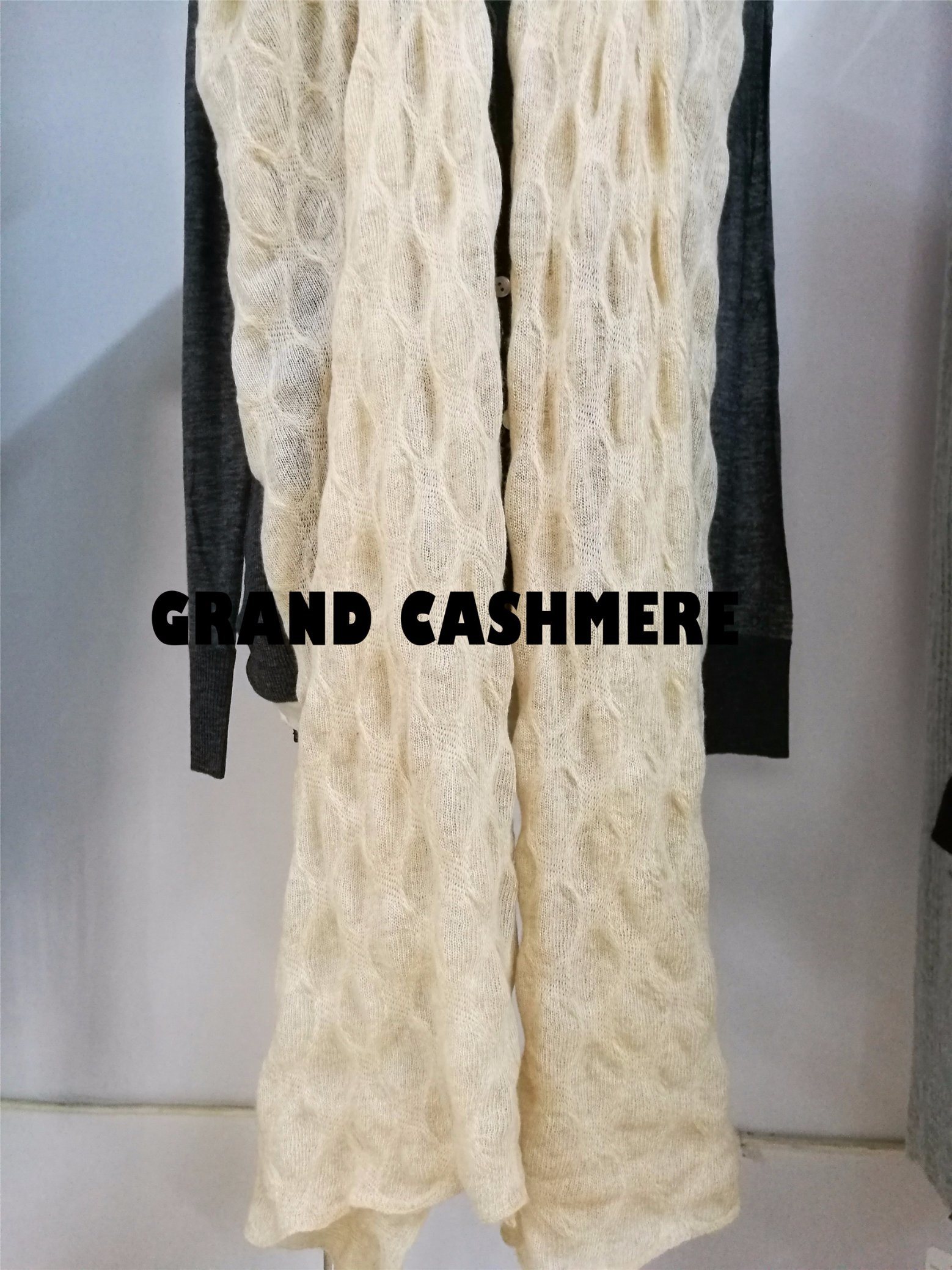 SMD16279-281 100% Cashmere Pop Knit Scarf