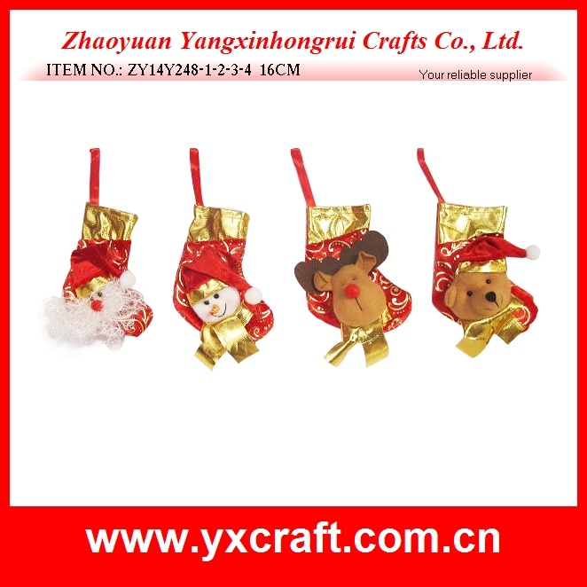 Christmas Decoration (ZY14Y248-1-2-3-4) Small Size Christmas Sock Parts