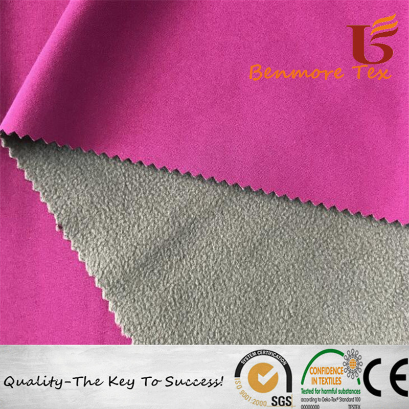 Functional Fabric/RPET Four Way Spandex Fabric Bonded Recycle Polar Fleece with TPU Inside