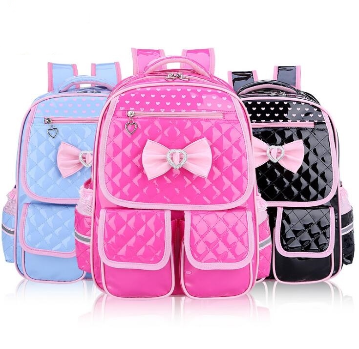 Lovely School Bag Waterproof PU Leather Backpack