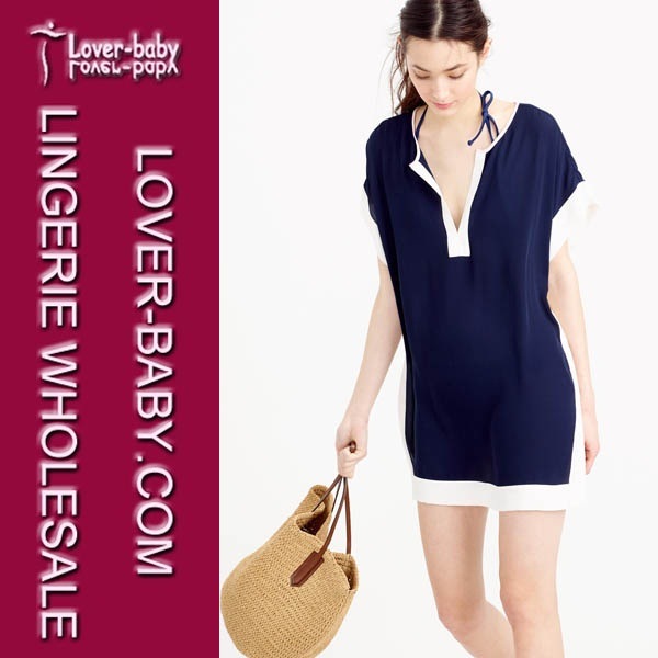 Lady High Quality Beachwear Cover up Tunic Dress (L38334)