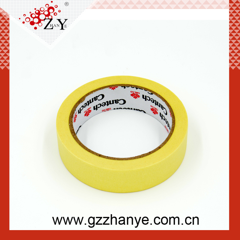 Yellow Crepe Paper Masking Tape for Auto Painting