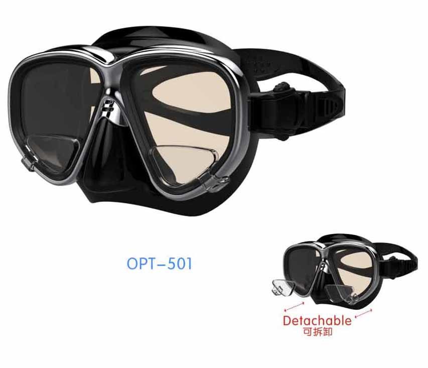 High Quality Diving Masks with Myopic Lens (OPT-500)