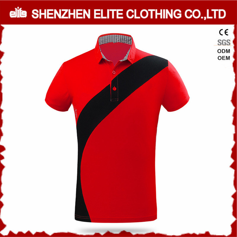 Newest Design Fashion High Quality Mens Polo Shirt Red (ELTPSI-14)