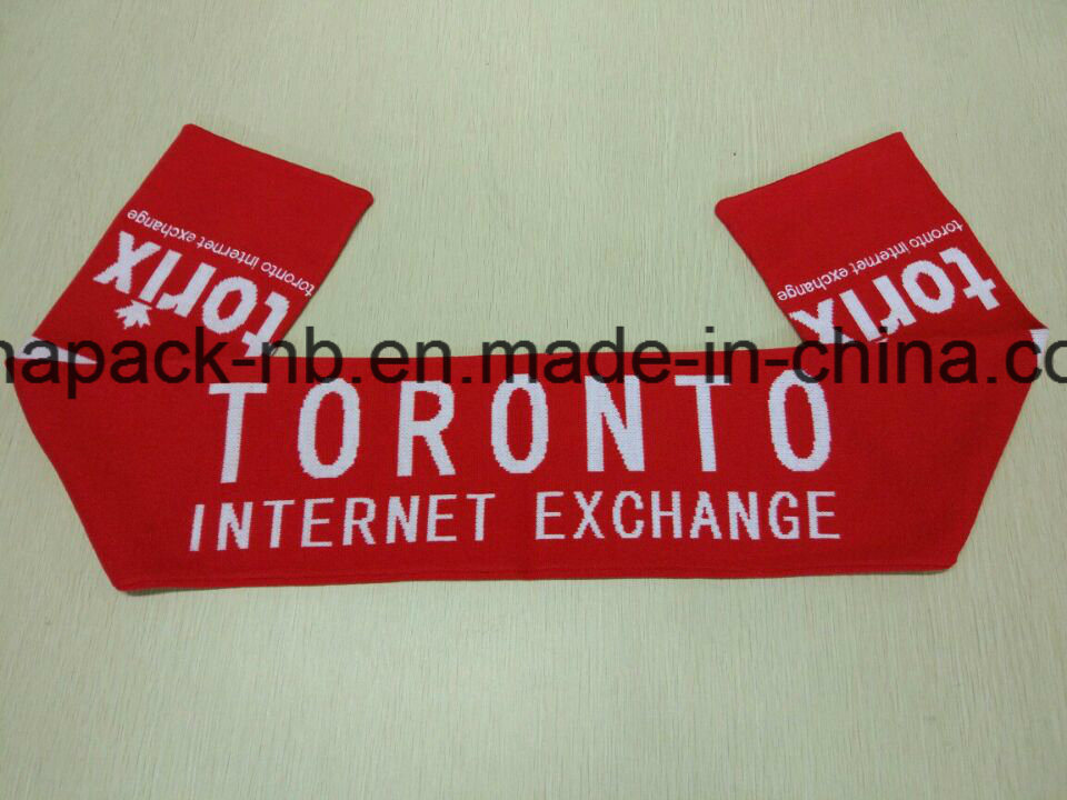 Red Color Scarf Jacquard Weave Pattern Double Layer (CPGSS-7002X)