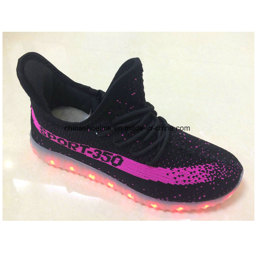 Men's Fashion Sport Casual Shoes with LED Light Sneakers