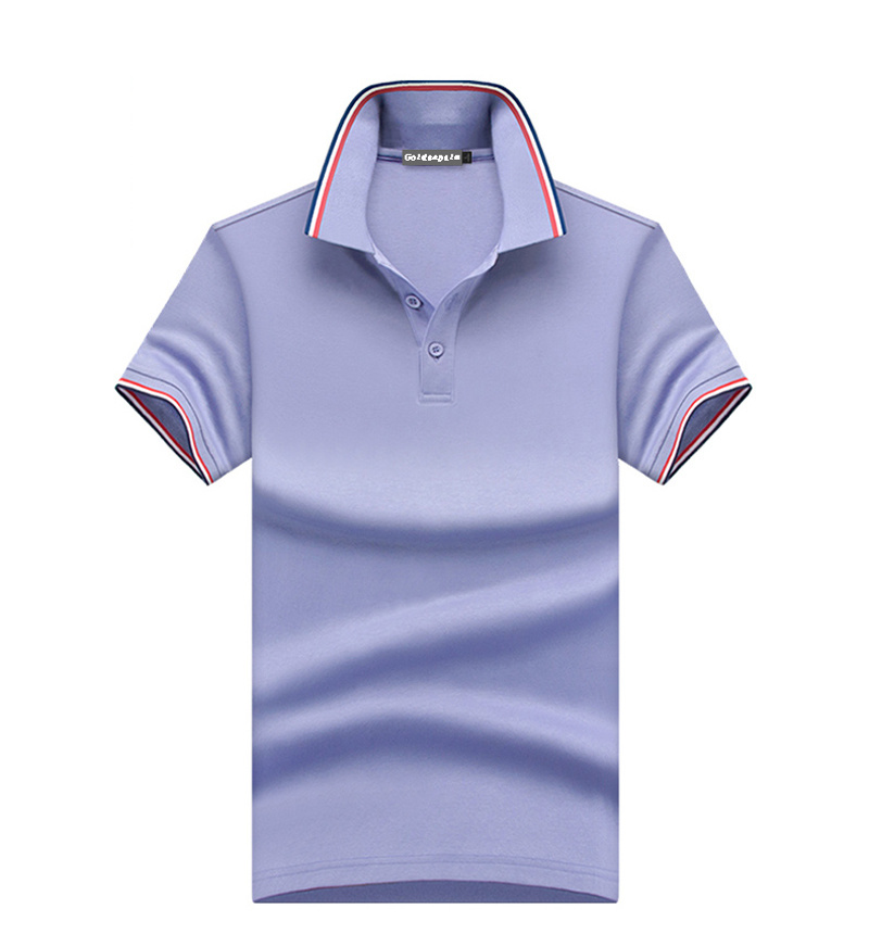 Custom Top Quality Slim Fit 100%Cotton Yarn-Dyed Collar Polo Shirts