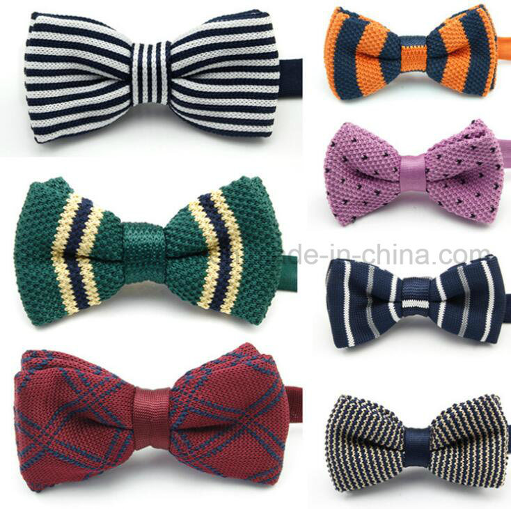 Custom Hot Sale Fashion Knitted Party Bowtie Bow Tie