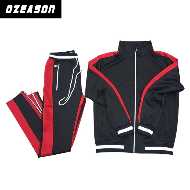 Manufacturer Customized Winter Running Sports Track Suit with Printing Logo (TJ021)