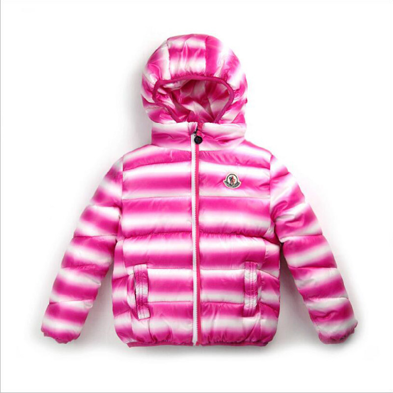 Apparel Striped Children's Cotton Padded with Hood for Winter Clothing