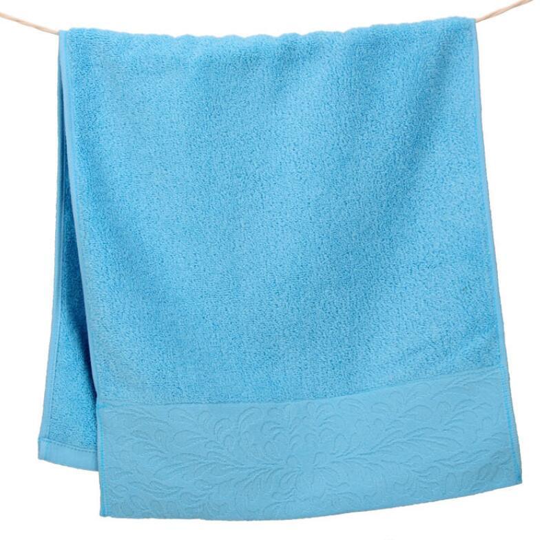 100% Cotton Solid Color Jacquard Satin Towel in 17 Colors