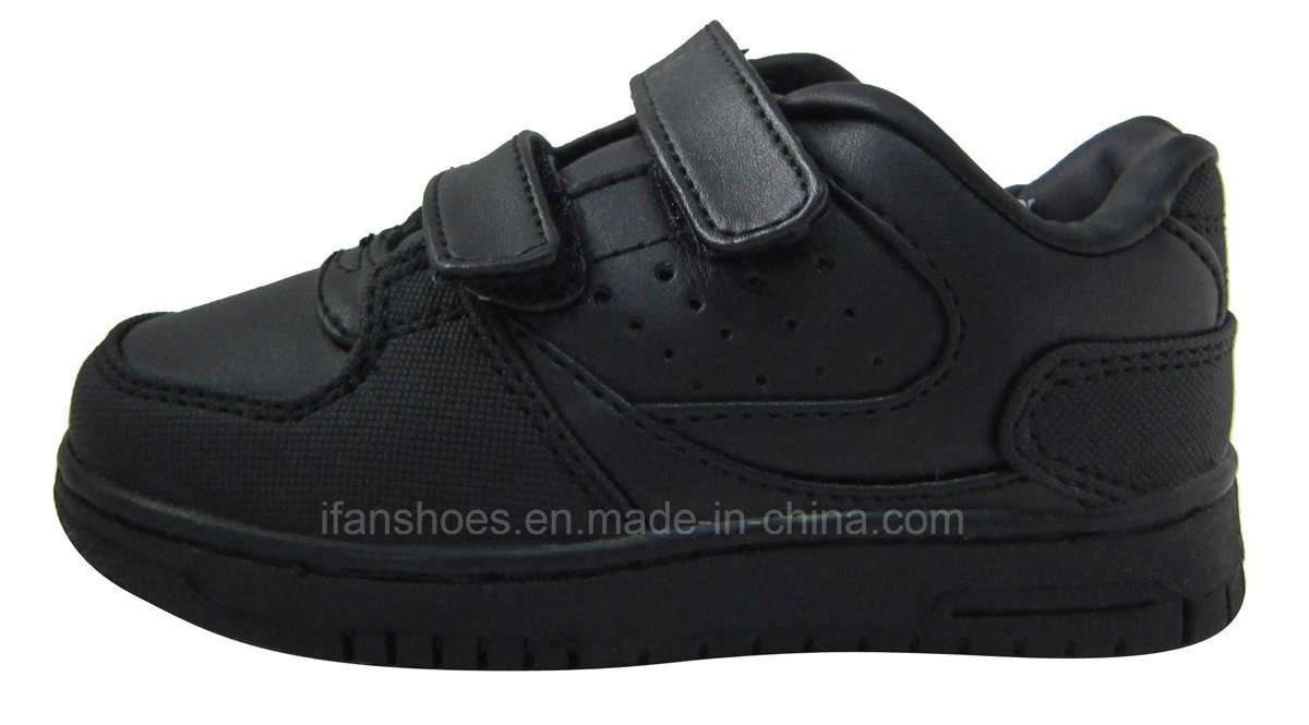 Black Boy School Shoes and White Color Is Also Available with Lace and Velcro Shoes Design