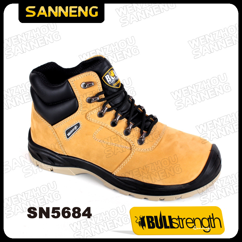 Nubuck Leather Work Safety Shoes (SN5684)