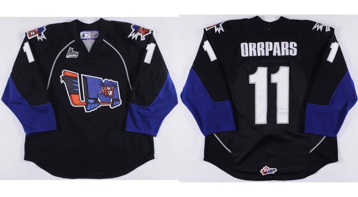 Customize Qmjhl Lewiston Maineiacs Oskar Orrpars Goalit Cut Hockey Jerseys
