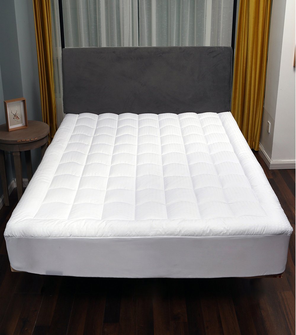 Quilted Down Altertnative Top Mattress Pad Cover