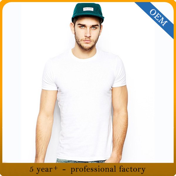 Wholesale Men's Plain Blank White T Shirt