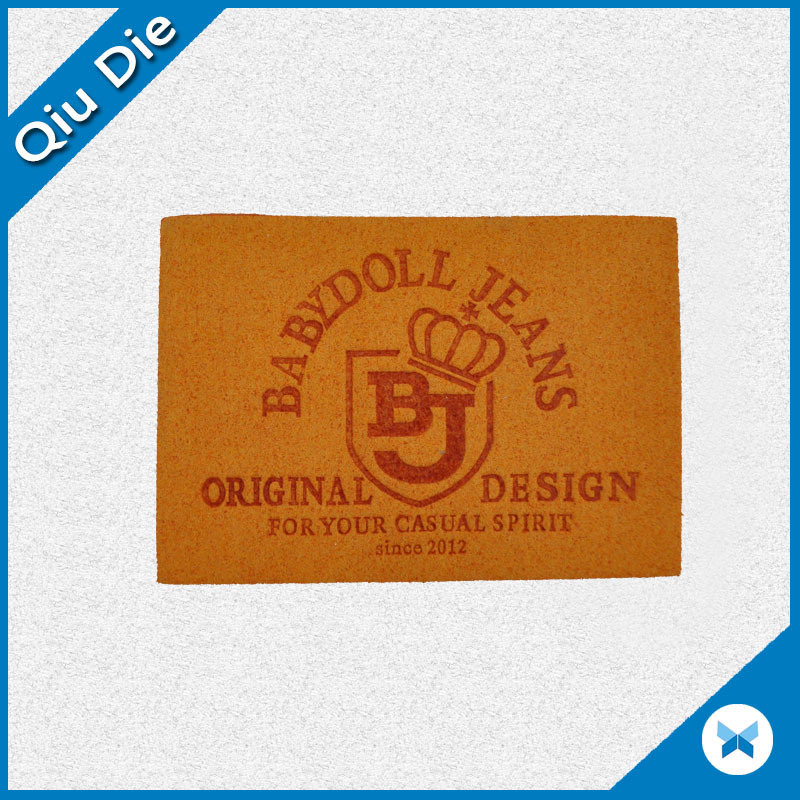 PU material Leather Labels USD Fro Tourser Patch