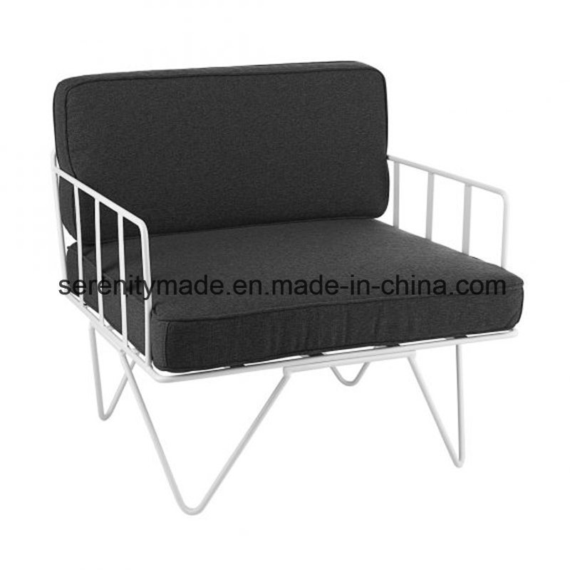 Event Furniture Hairpin Metal Wire Outdoor Wedding Chair with Cushion