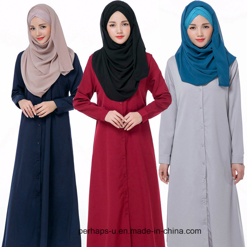High Quality Fashion Chiffon Muslim Long Dress Women Shirt