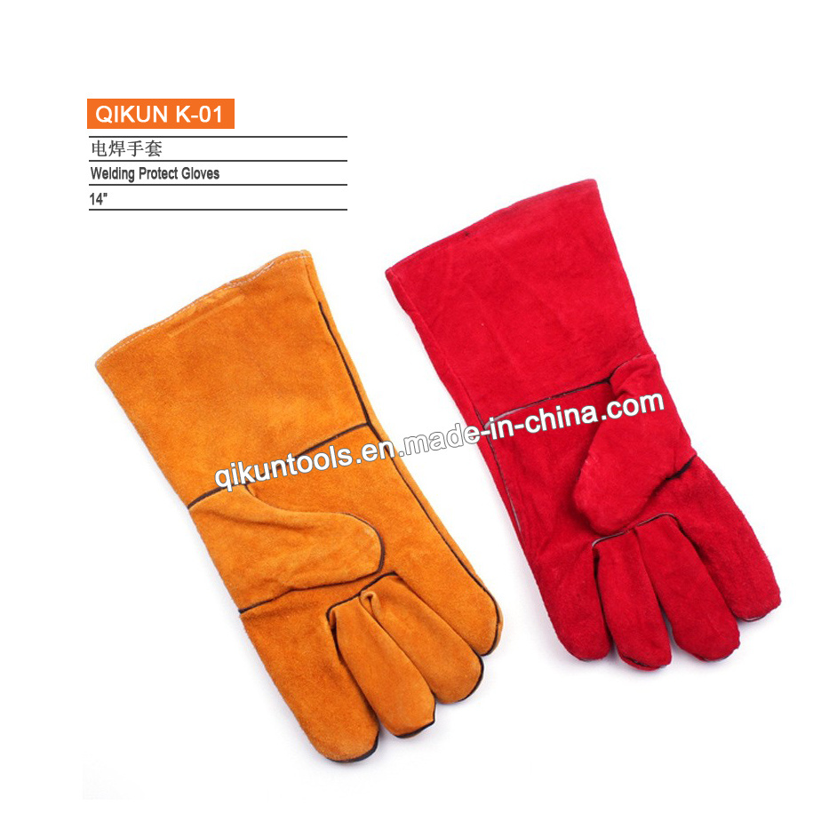 K-01 Full Cow Leather Working Safety Welding Gloves