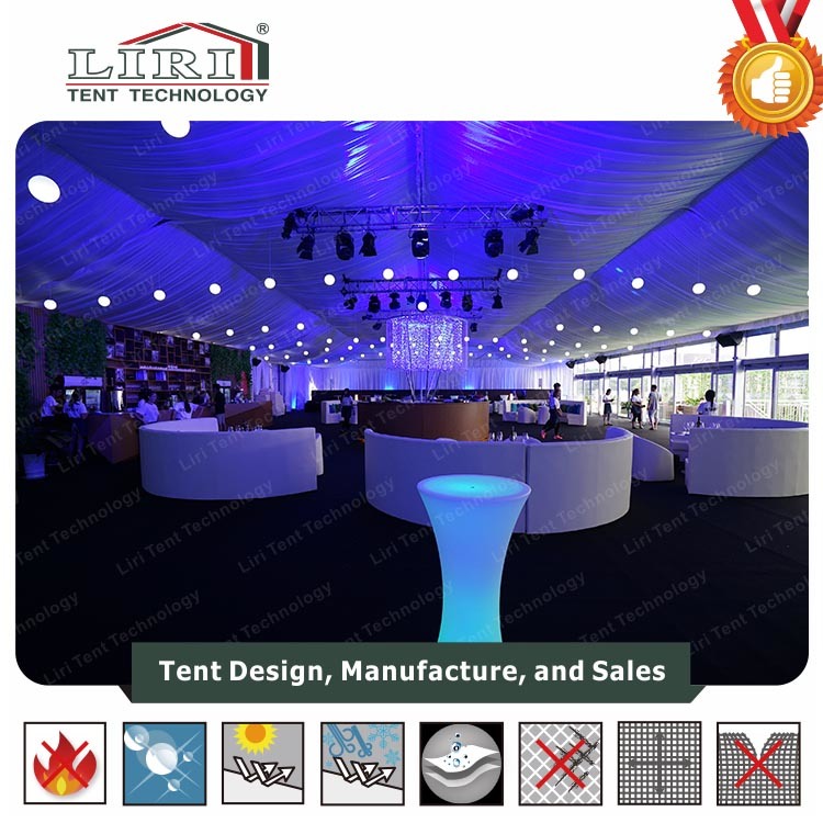 Double Decker Structure Marquee Tent with Glass Walls for Exhibition