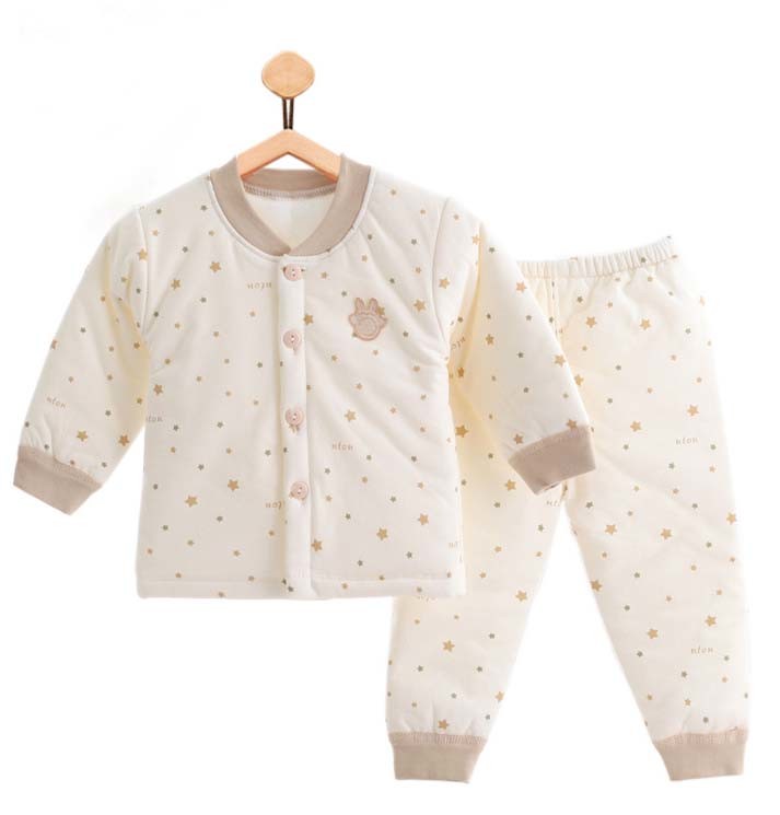 100% Cotton Printing Long Sleeve Warm Baby Suit Newborn Infant Baby Clothes