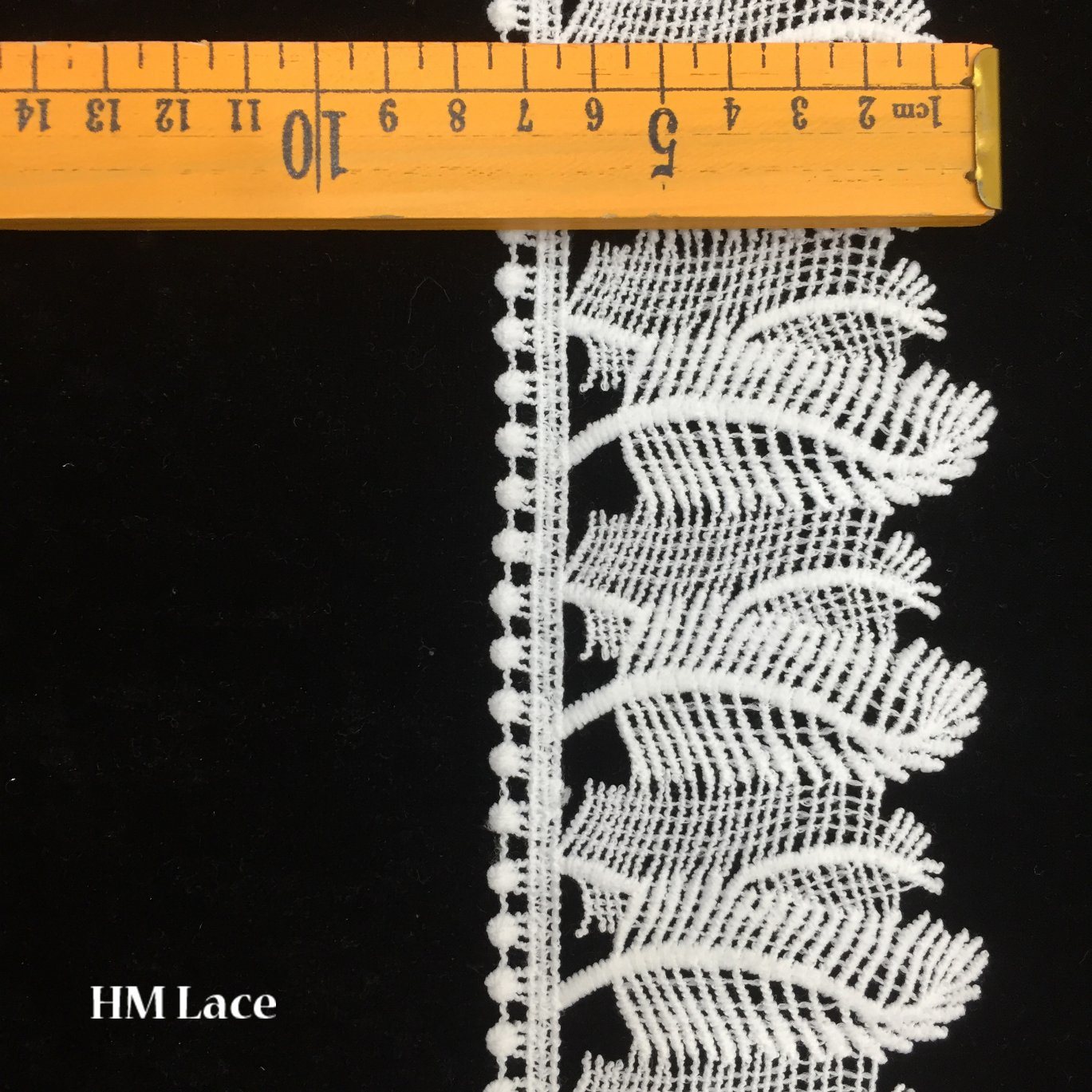 7.5cm Polyester Vintage Trimming Lace for Patry Blouse with Tree and Spot Pattern Hmhb1343